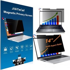 14-inch magnetic privacy screen for laptops with a 16:9 removable anti-glare fil