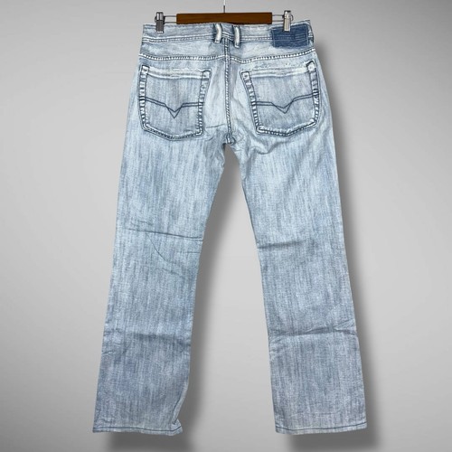 Diesel Jeans Men’s 31x30 Straight Leg Light Wash Faded Distressed Denim - Picture 5 of 11