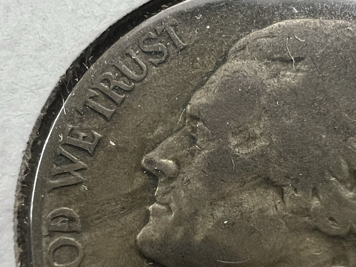 1943 P DDO FS-106 Double Die 5C Jefferson 35% Silver Nickel VG