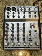 Behringer Eurorack UB802 8-Input 2-Bus Mixer w Power supply - 2 CH Phantom Power