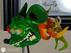 New 2002-2003 Burnco Ed Big Daddy Roth Burning Rat Fink Flaming Antenna Topper — photo 5
