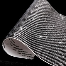 Bling Crystal Rhinestone Sheets Self Adhesive, Glitter Gem Sheet for DIY Craft,