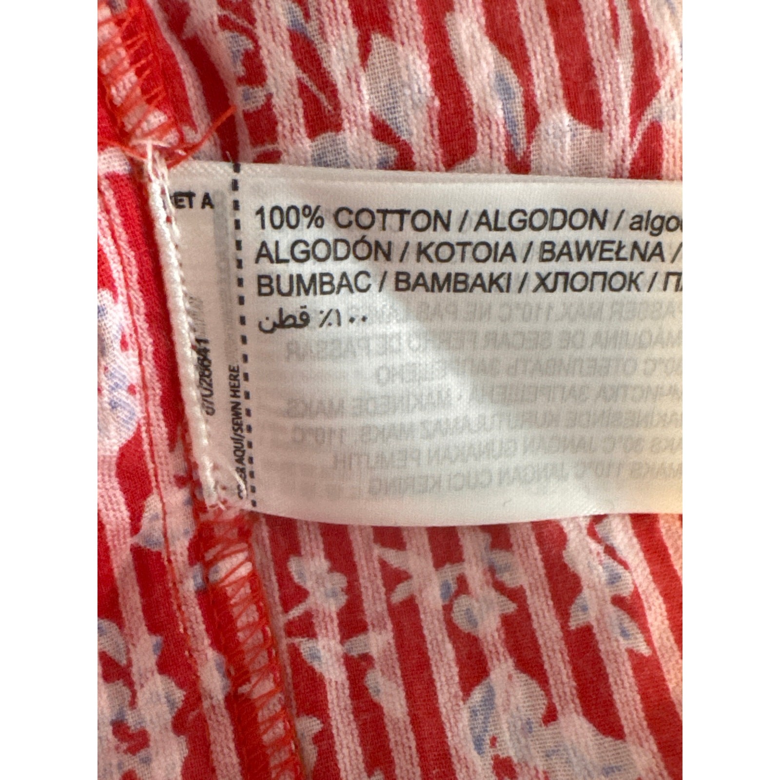 NEW Mango Red Strappy Floral Print Dress Womens Large Sundress Sleeveless Summer thumbnail 9