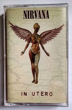 1993 SEALED   Nirvana / In Utero   Cassette Tape   Geffen DGCC-24607