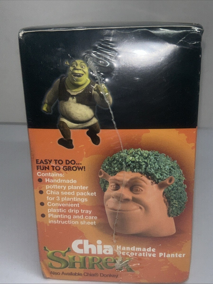 Shrek Ogre Chia Pet Head Vintage 2004 Planter Kit DreamWorks Factory for  sale online | eBay