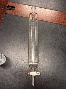 A&C Lab Glass 1 1/2" ID 12” EL P3 Frit Chromatography Column 24/40 Rodaviss