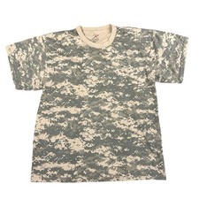 Rothco Digital Camo T-Shirt Men  s XL Military ACU Camouflage Short Sleeve Cotton