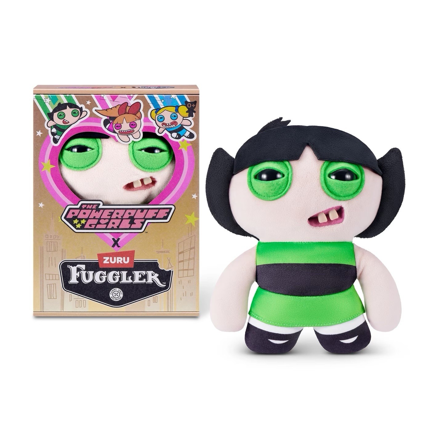 Fuggler Powerpuff Girls 9-Inch Plush Toy Buttercup by ZURU Funny Ugly In Hand