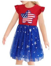 Toddler Girl Tulle Tutu Dresses Color-Changing Sequin Little 5-6 Years Blue