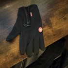 HOT SHOT Black Winter Gloves S Touchscreen Silicone Grip Zip Pocket Ski/Snow — photo 2