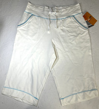 VTG Champion Mens Unisex Shorts White w Baby Blue Stitching Deadstock NWT Large