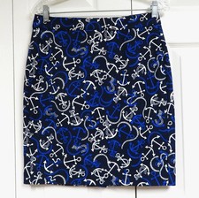 New Banana Republic 4 Nautical Print Pencil Skirt