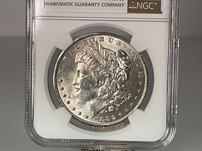 1882-O Morgan Silver Dollar $1 Better Date 90% Silver • MS61 • NGC