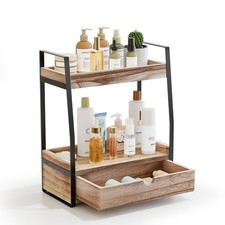 2tier Bathroom Counter Organizer With Drawer Bathroom Organizers And Storage Cou