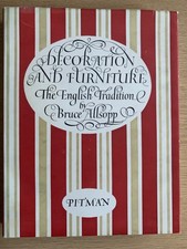 Decoration and Furniture. Vol 1 The English Tradition. Bruce Allsopp. 1952 1st.