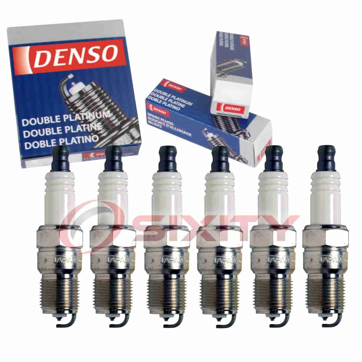 6 pc Denso Platinum Long Life Spark Plugs for 1996-1998 Chevrolet C1500 4.3L mx