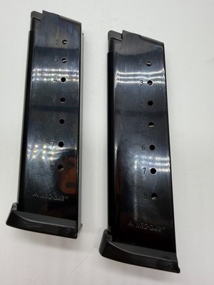 (2 Pack) Mec-Gar 1911 8rd Magazines .45 ACP - NEW Take-Off - Italy