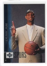 1997-98 Upper Deck Basketball #114 Tim Duncan Rookie Card RC NM Spurs. rookie card picture