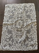 Superb RARE French Antique Handmade doily Lyon lace