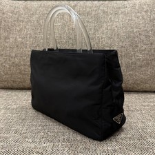 Vintage 90s Prada Black Nylon Handle Bag