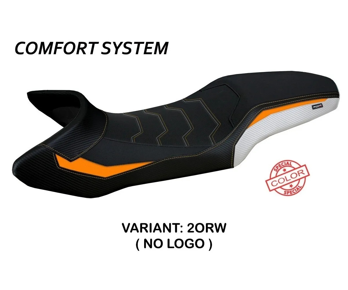 Seat cover Erice SColor CS Orange-White TPZ KTM 1290 SUPER ADV R 2021 2022 jD