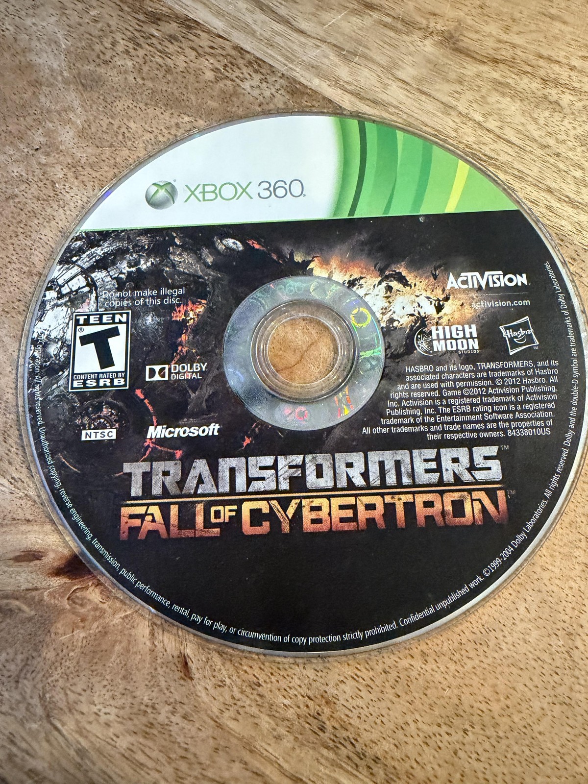 Disc Only Activision T Ntsc