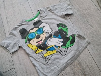 Kurzarmshirt mit Mickey im Strandkorb *° Disney Baby C&A grau Gr. 80