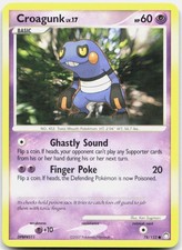 Croagunk 78/123 Common Mysterious Treasures Pokemon Lightly Played