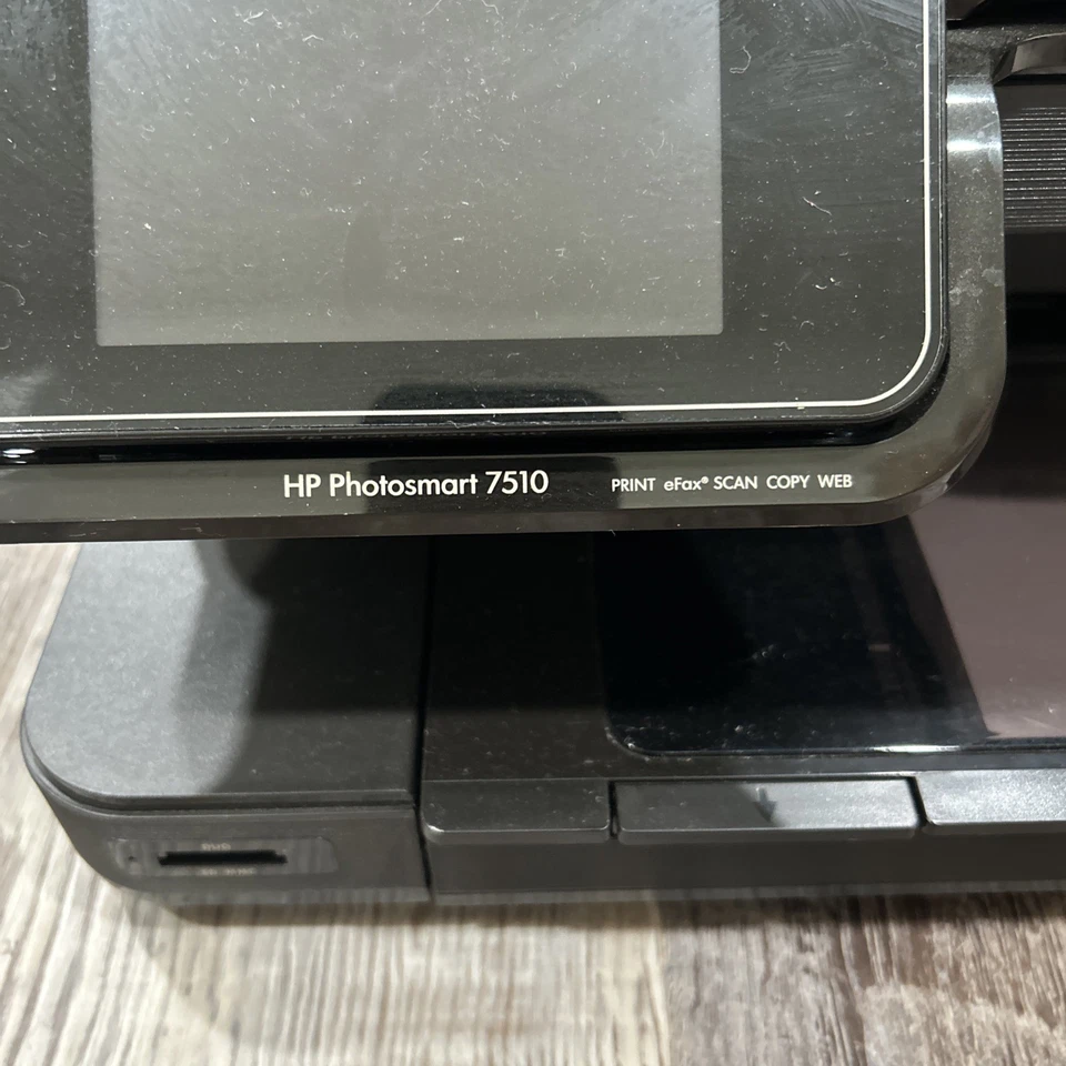 HP Photosmart 7510 Print EFax Scan Copy Inkjet Printer w/ Extra Ink Powers On - Image 3 of 4