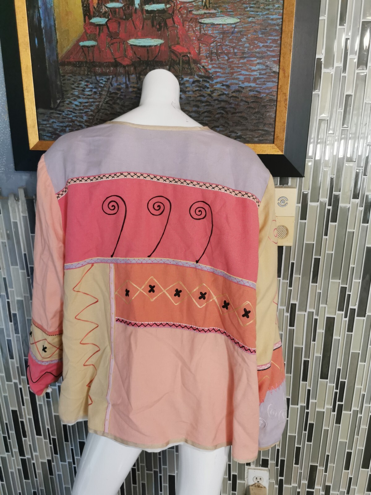 Indigo Moon Womens Patchwork design Embroidered L… - image 2