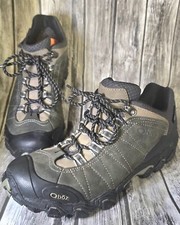Oboz Bridger Low B-DRY Size 10 US Womans Hiking Shoes, Dark Shadow