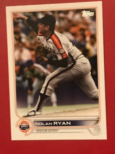 2022 Topps Series 1 Nolan Ryan Photo Variation Super Short Print SSP #51 - Photo 2 sur 8