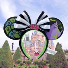 Disney Parks Oogie Boogie Bash Collection Headband Halloween Mickey Mouse Ears