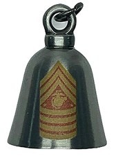 Sargento Mayor del Cuerpo de Marines Rango Militar Pistola Metal Motocicleta Guardia Campana