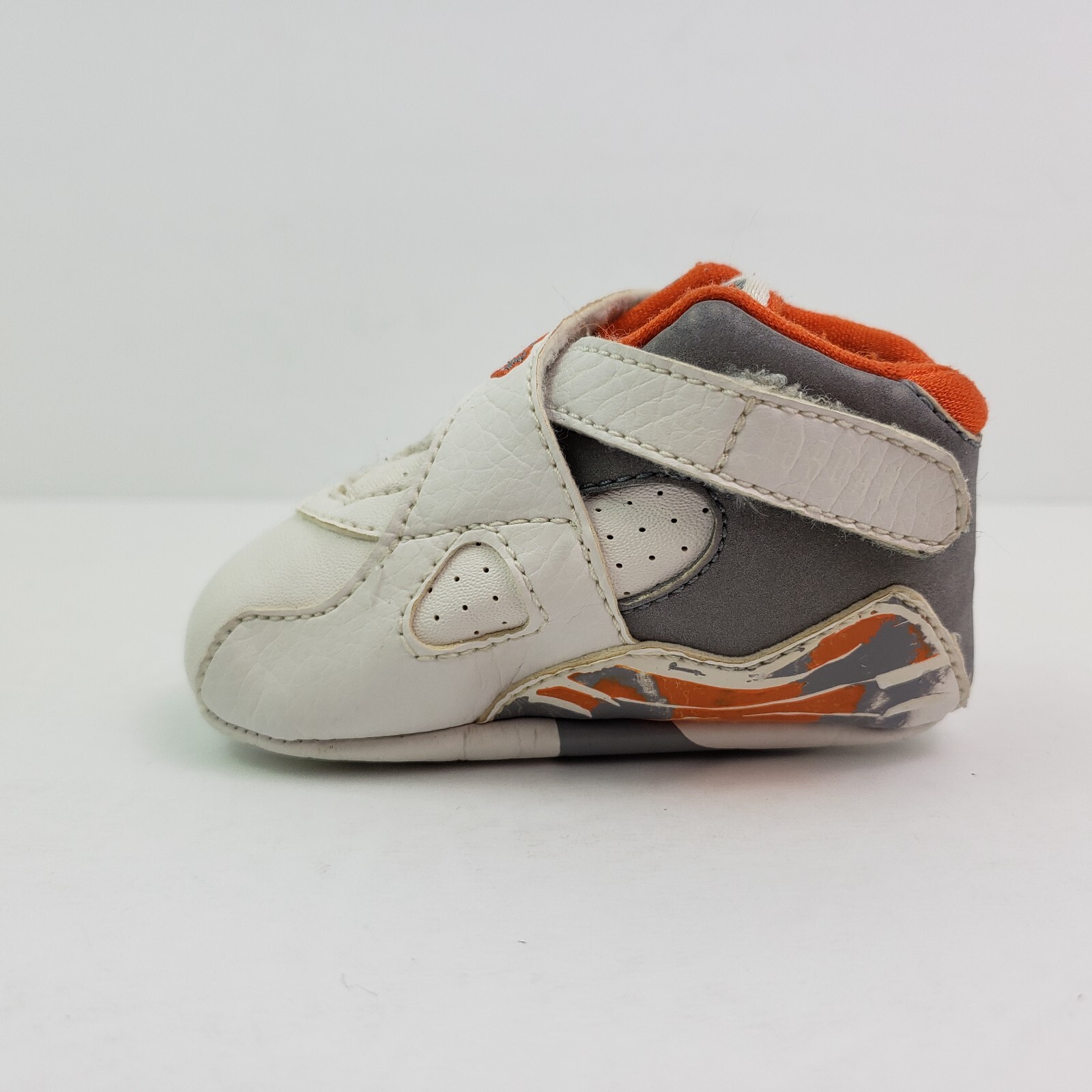 PONY Scarpe culla Nike Air Jordan Retro 8 bambino taglia 3c bianco grigio arancione