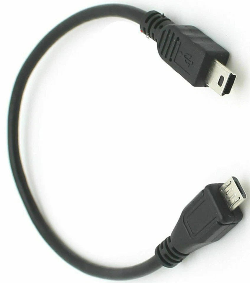 Mini USB 5pin to Micro USB Data Sync Charge Cable For Android | Male to Male  - Image 2 of 4