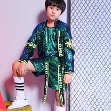New Sequin Performance Attire Dance Jazz Modern Street Dance for Kid