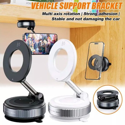 Vacuum Magnetic Suction Cup Car Phone Holder Stand Car Mount 360° Rot Fast