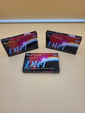 Fuji DR-I 90 Minute Blank Audio Cassette Tapes Lot of 3 Normal Bias New Sealed
