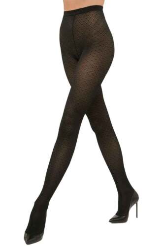 Wolford All Over Jacquard Pattern Tights 14988 Fashion Tights - Picture 1 of 8