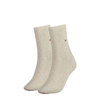 Tommy Hilfiger Damen Classic-Socken 2-Er Pack| Gr. 39/42 | Light Beige