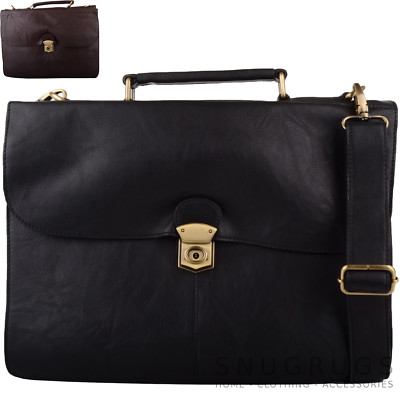 Damen/Damen/Herren Superior Echtleder Executive Arbeit/Reise Umhängetasche Tasche