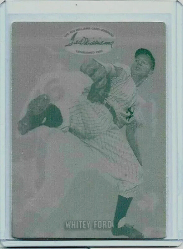 1/1 WHITEY FORD 1993 TED WILLIAMS CARD CO PRINTING PLATE NEW YORK YANKEES 1 OF 1 - Picture 1 of 2