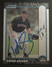 1999 Bowman Chrome #207 Todd Sears Colorado Rockies Signed Card Autographed