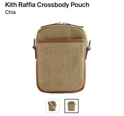 Kith Raffia Crossbody Pouch Chia | eBay