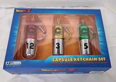 New & Sealed DBZ DragonBall Z Capsule Corp. 3D Keychain Set Toei Animation Anime