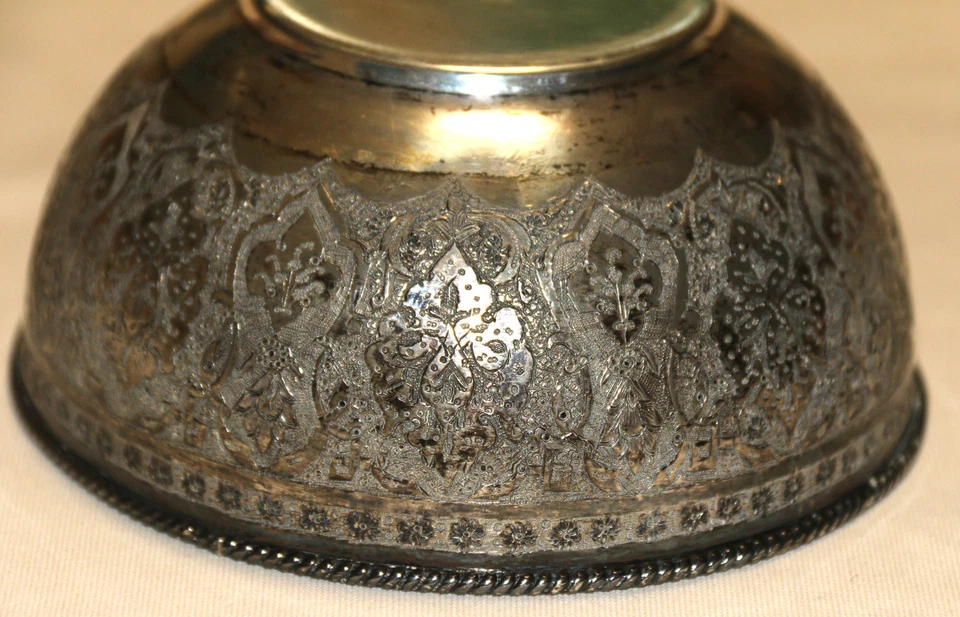 Чрезвычайно редкая Вартан 1920-х персидский армянский серебро чаша - Изображение 4 из 4