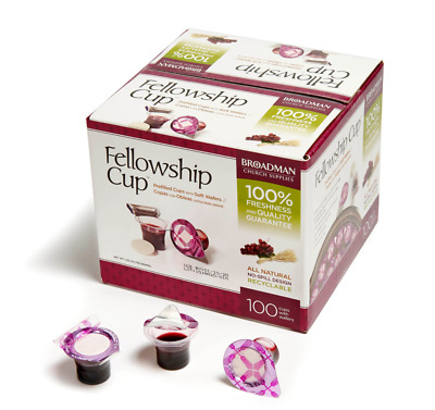 Buy Fellowship Prefilled Communion Cups & Soft Wafers, Box Of 100 FedEx 2nd Day Ship