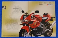 1997 SUZUKI TL1000S ORIGINAL 2 PAGE MOTORCYCLE PRINT AD CLASSIC JAPANESE STYLING