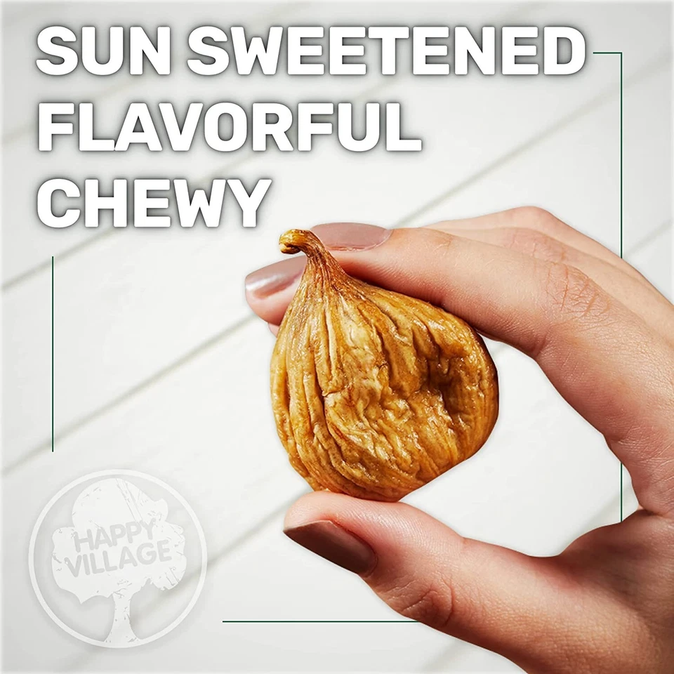 4 Packs Happy Village Organic Sun Dried Smyrna Figs 40 oz Each Pack, Total 10 lb - Image 3 of 4